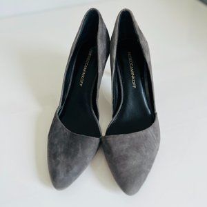 Rebecca Minkoff grey suede 3" heels women size 8